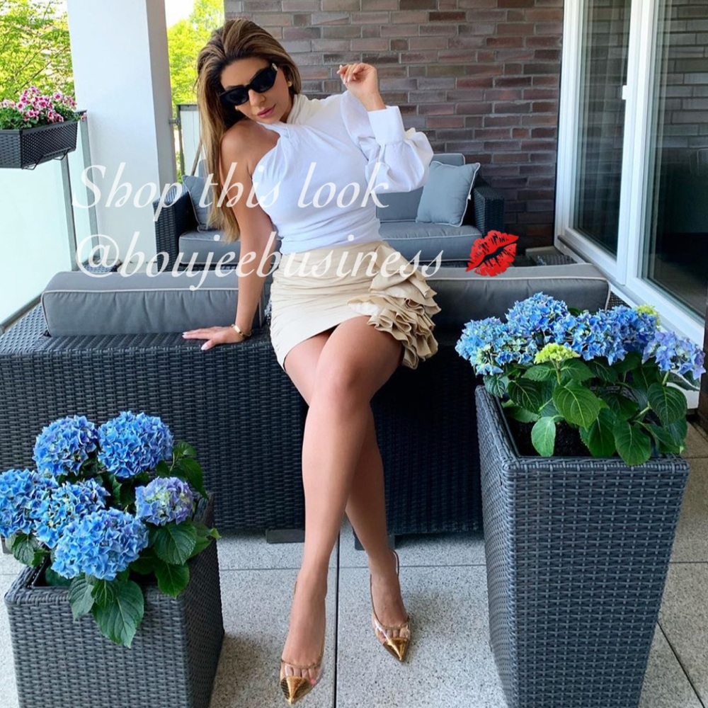 H&M Ruffle Flounced Mini Skirt - Picture 9 of 16